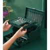 Ékszertartó doboz - 3 szintes - zöld