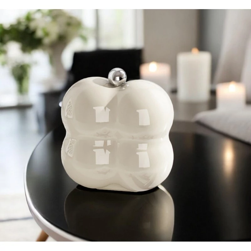 Hordozható ékszertartó doboz - krém színű