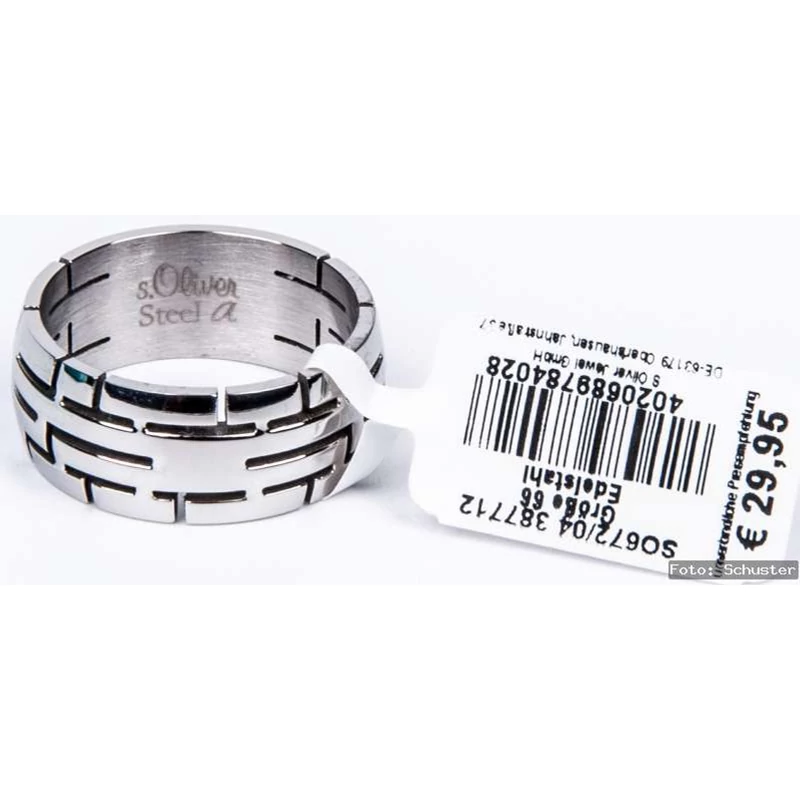 S.Oliver férfi gyűrű méret 60-as, SO672