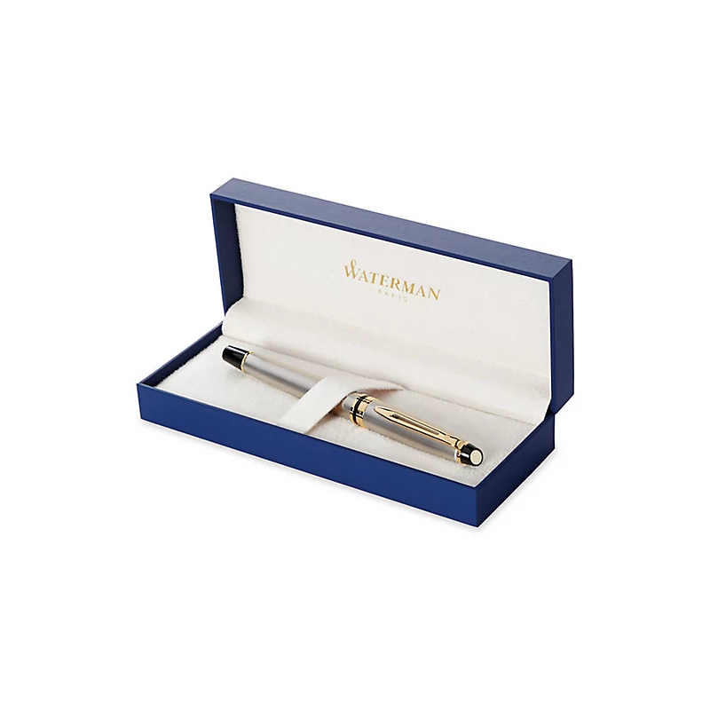 Waterman Expert töltőtoll Stainless Steel Gold Trim S0951940