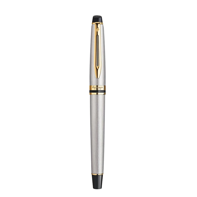 Waterman Expert töltőtoll Stainless Steel Gold Trim S0951940