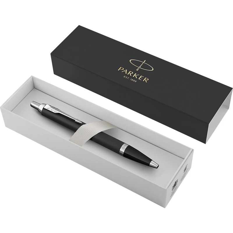Parker Royal IM Essential golyóstolll matt fekete, ezüst klipsz 2143632