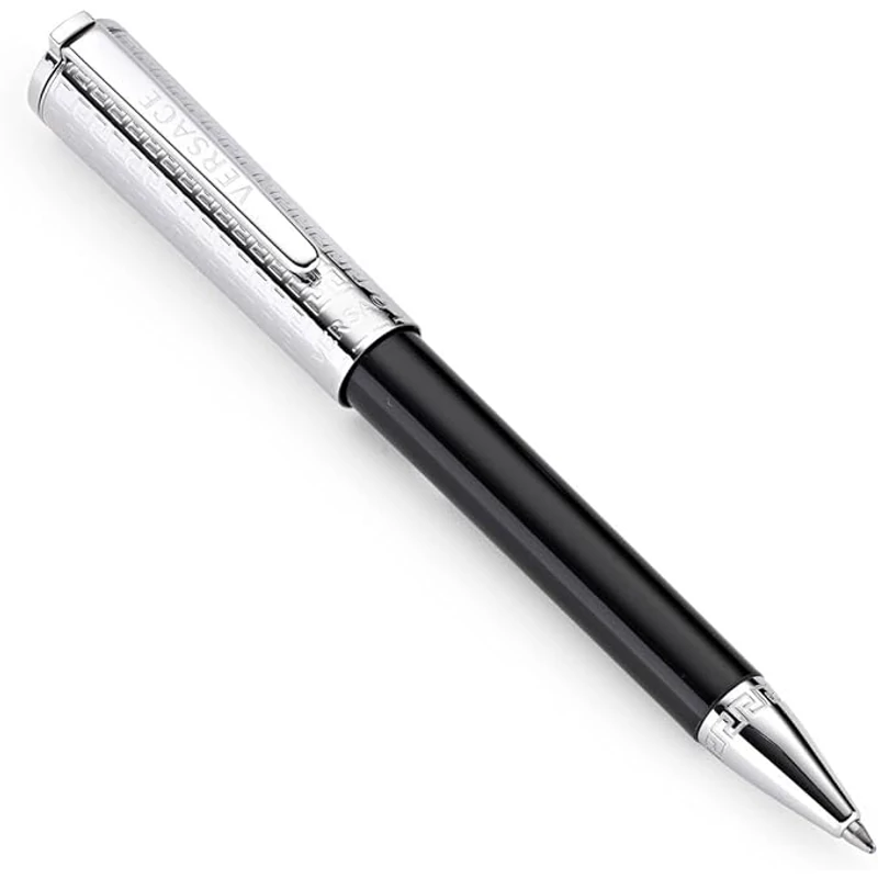 Versace  VS7010017 OLYMPIA fekete ezüst golyóstoll kék tinta